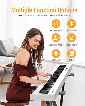 Amazon.com: KONIX Folding Piano Keyboard, 88 Key Full Size